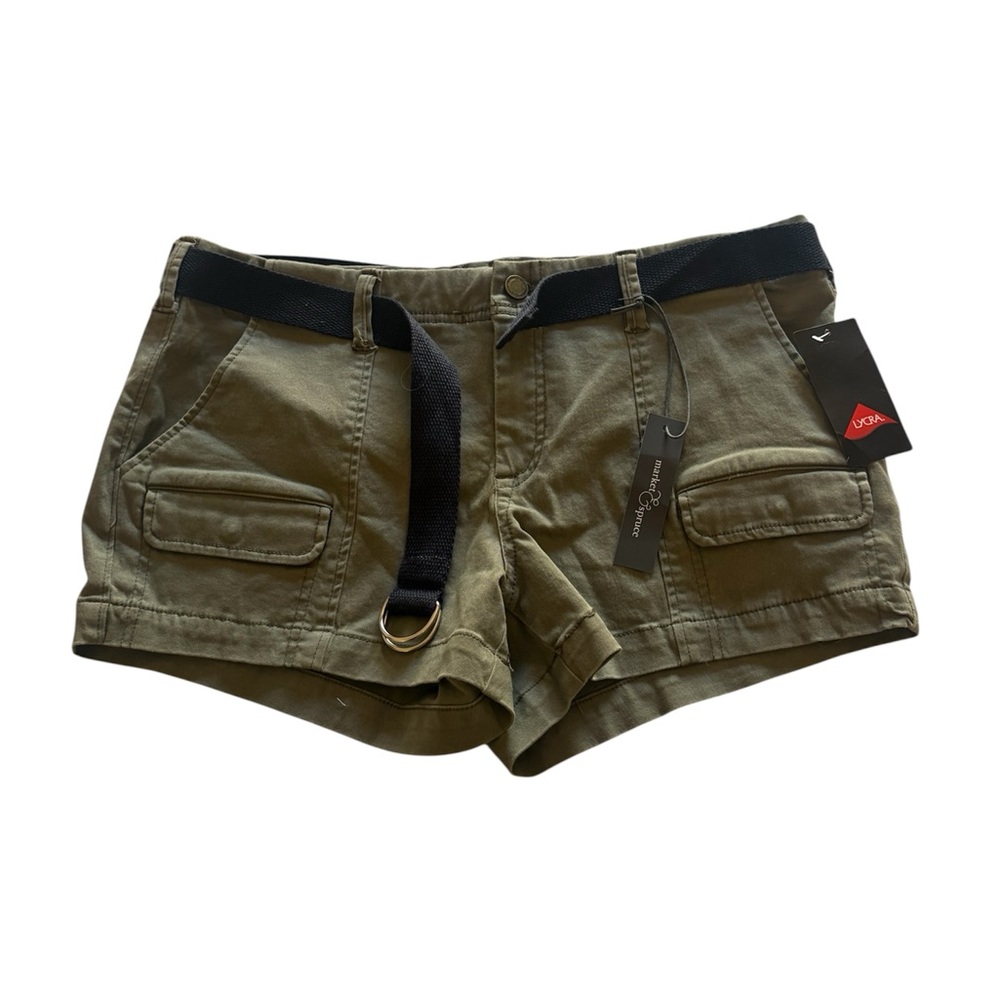 Market & Spruce Navy Green Shorts, NWT 12
